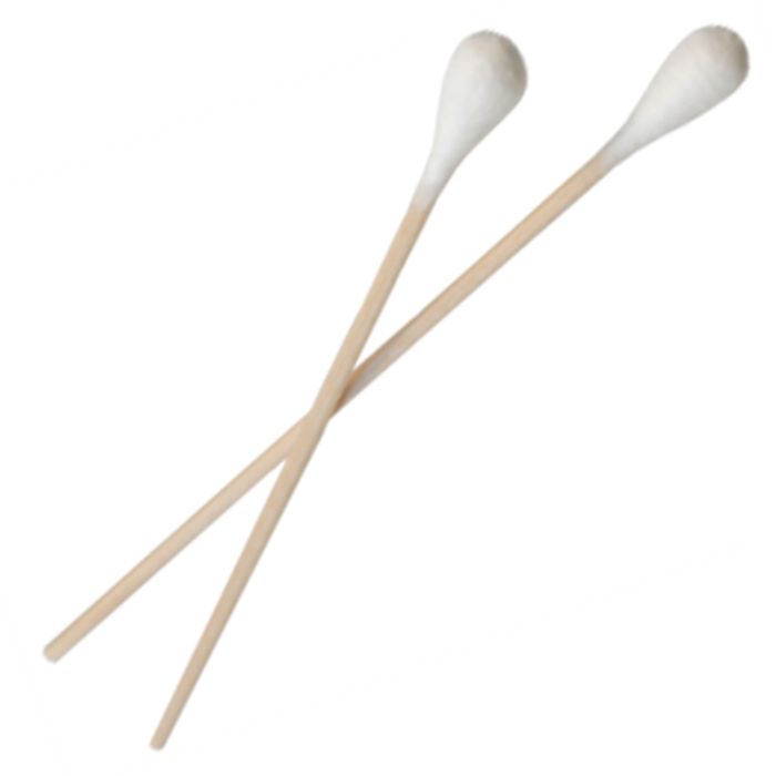 Betisoare de ureche din lemn cu bumbac PRIMA pentru animale, 15 cm, nesterile, 50 buc