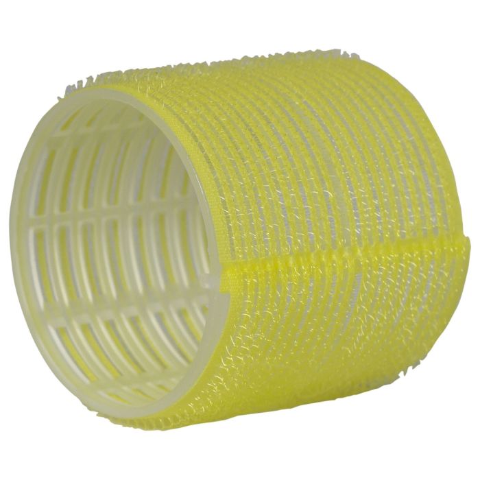 Bigudiuri galbene velcro pentru bucle lejere, 60x66 mm, 6 bucati