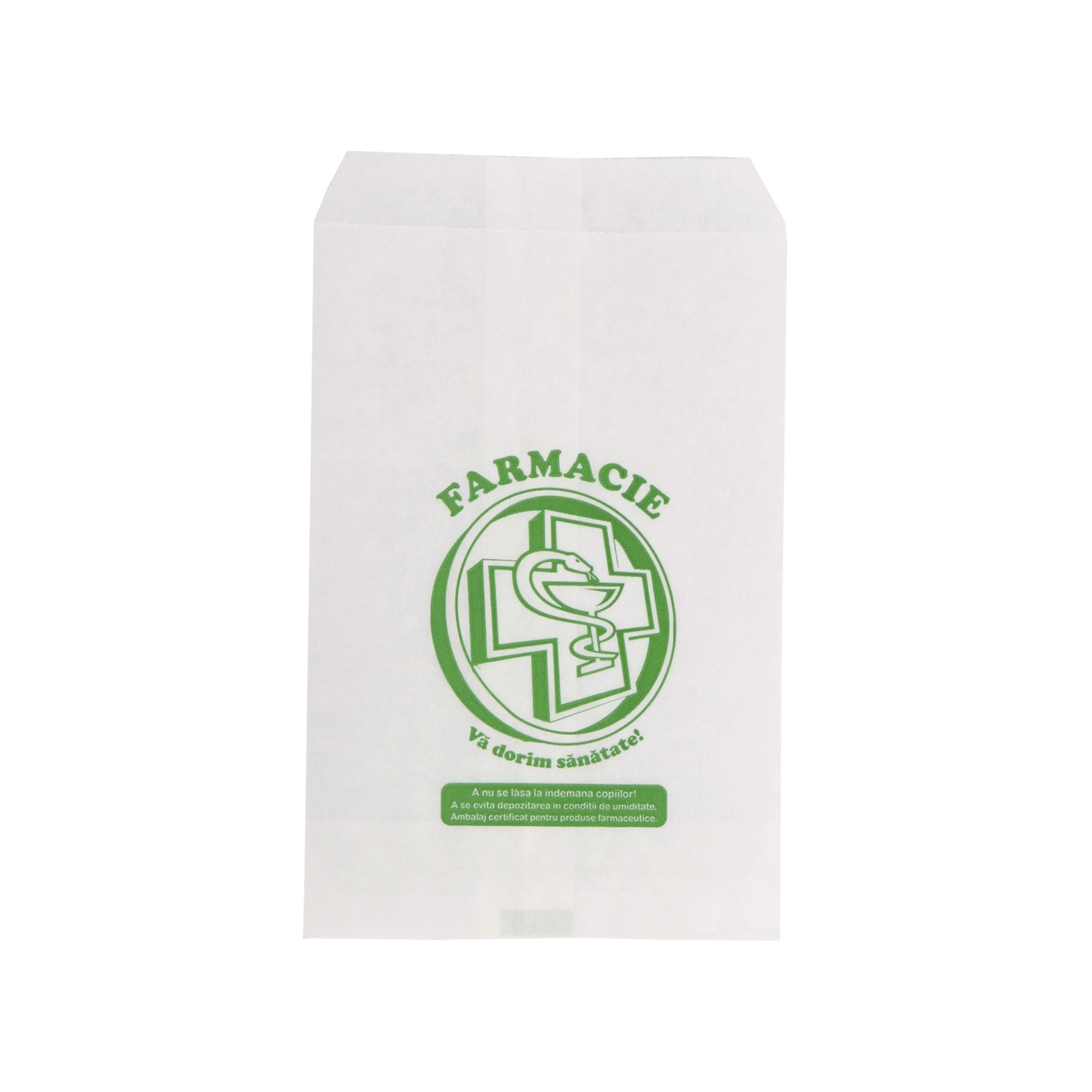Pungi hartie farmacie 100 buc. S 8.5 x 16 cm 