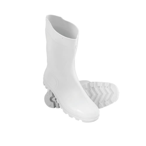 Cizme de lucru impermeabile, din PVC, albe, marimi 36-46