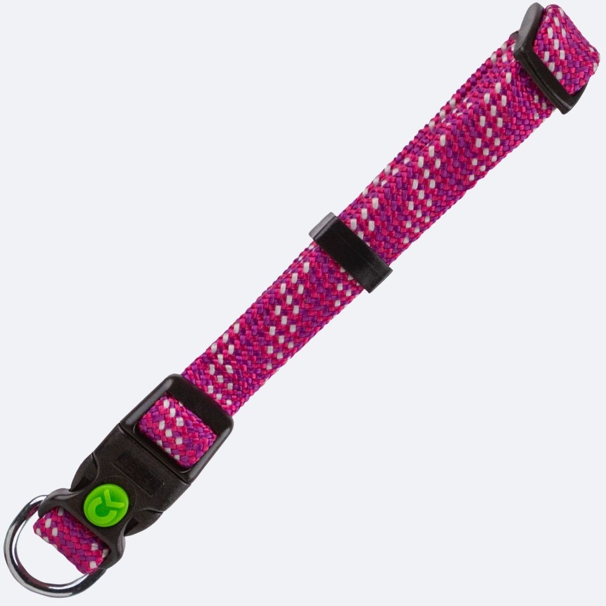 Zgarda pentru caini medii fuchsia 35-55 cm, latime 20 mm, reglabila, nylon-polipropilena, durabila, Colorado