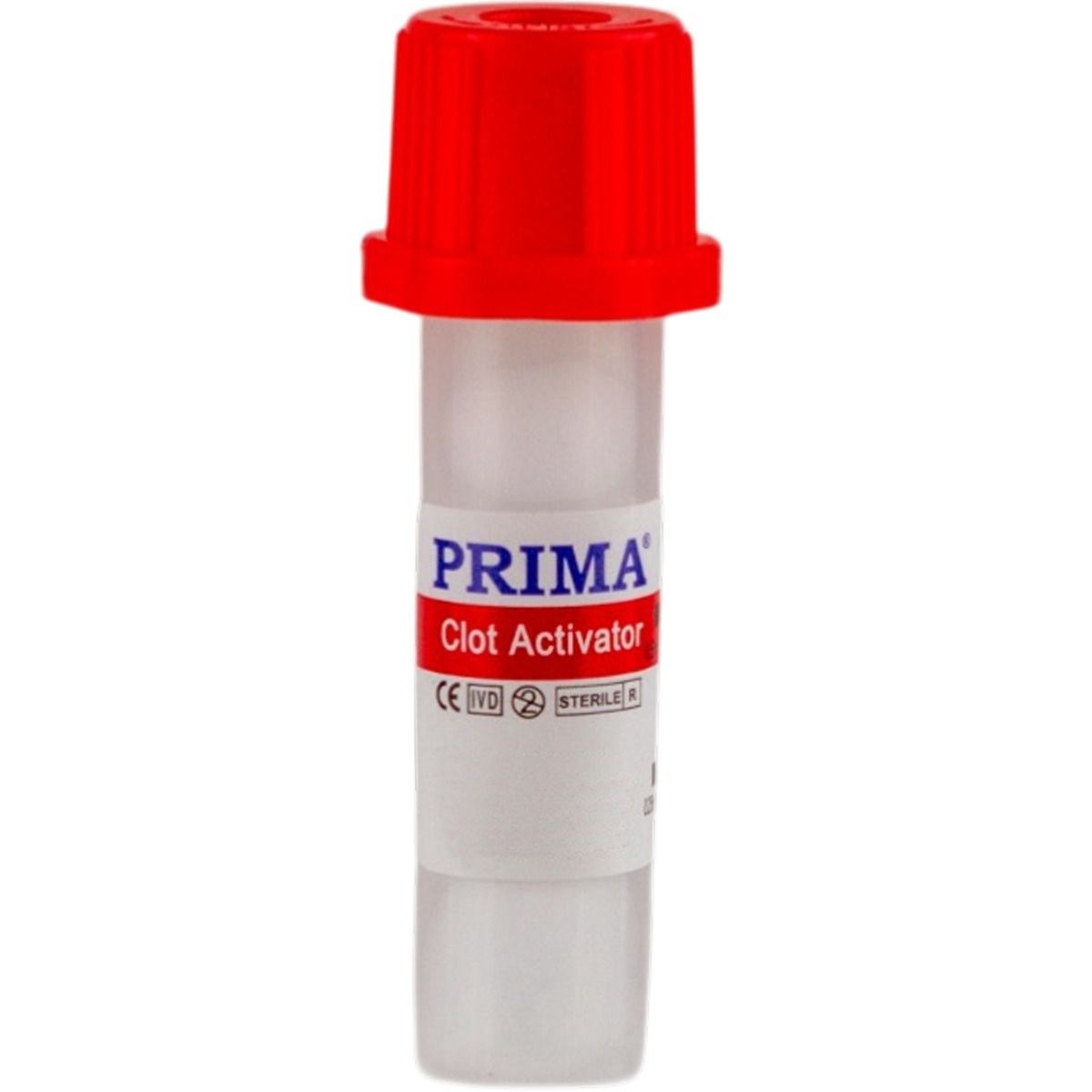 Microtainer biochimie 0.5 ml, capac rosu, activator coagulare, PET, steril, PRIMA, 50 bucati