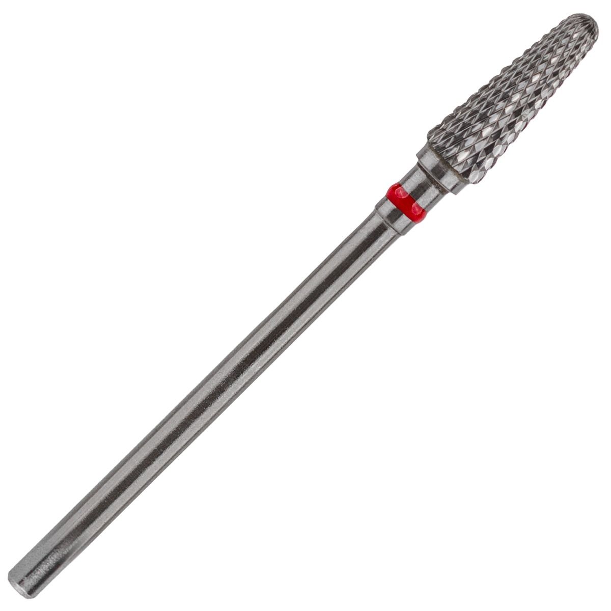 Capat freza carbid extradur C79EFS104, F 045, PRIMA, inel rosu, granulatie fina - freza dentara acrilat / unghii