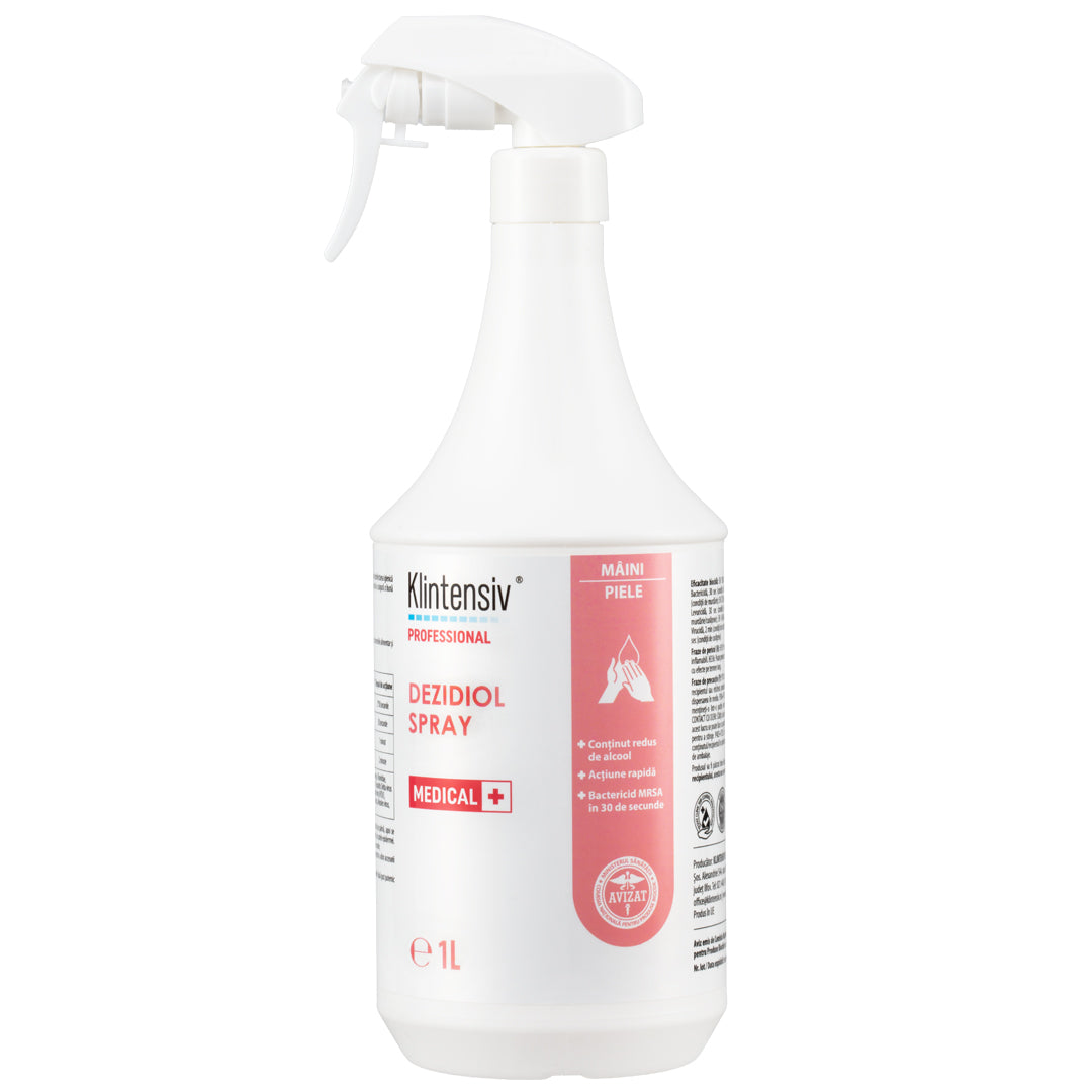 Dezidiol Spray Dezinfectant maini si piele cu doi alcooli și clorhexidină