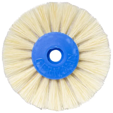 Perie B intercalata 2/65/55, PRIMA, cu burete, alba, diametru 8 cm