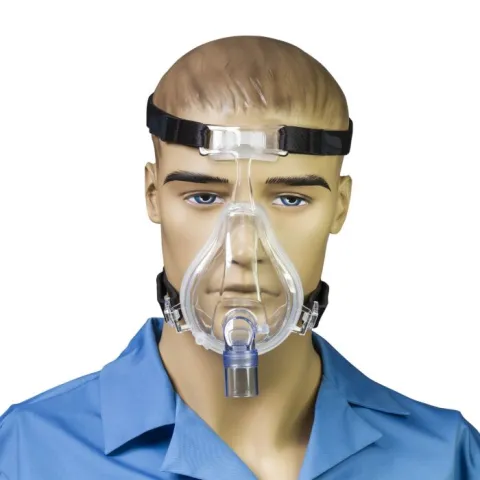 Masca faciala reutilizabila,oronazala, CPAP din silicon, cu ham si conector, marime S(7-8.3cm), M(8.3-9.5cm), L(9.5-11.4cm), XL(12-14.5cm), 1bucata